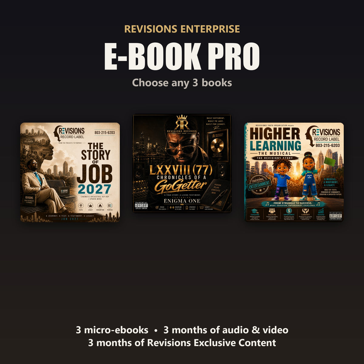 E-book Pro: choose any 3 Revisions Enterprise books