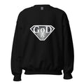 God Is Crewneck Sweatshirt in black