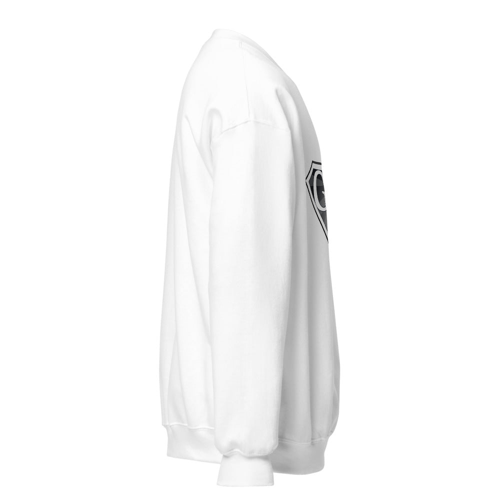 God Is Crewneck Sweatshirt in white