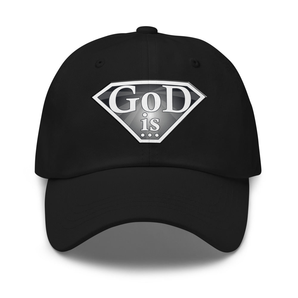 God Is Dad Hat in black