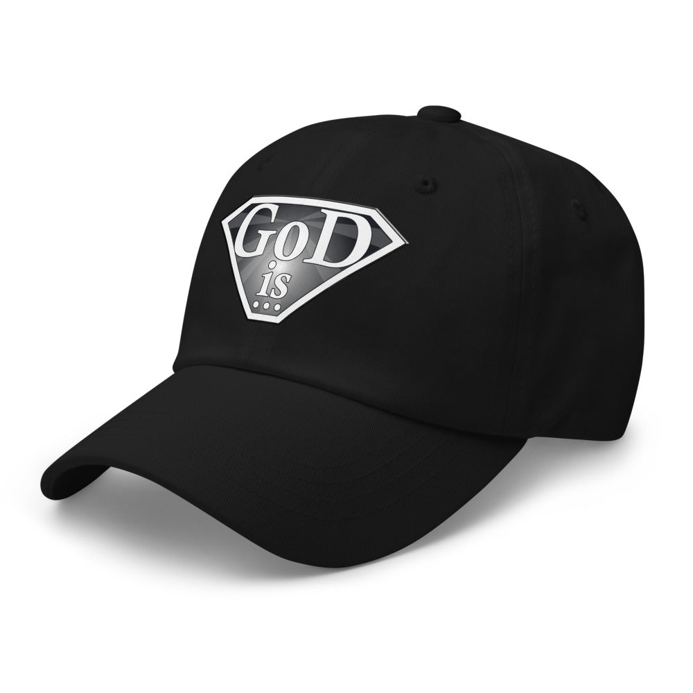 God Is Dad Hat in black