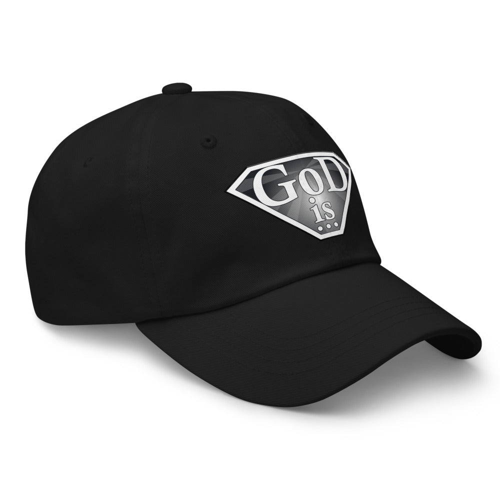 God Is Dad Hat in black