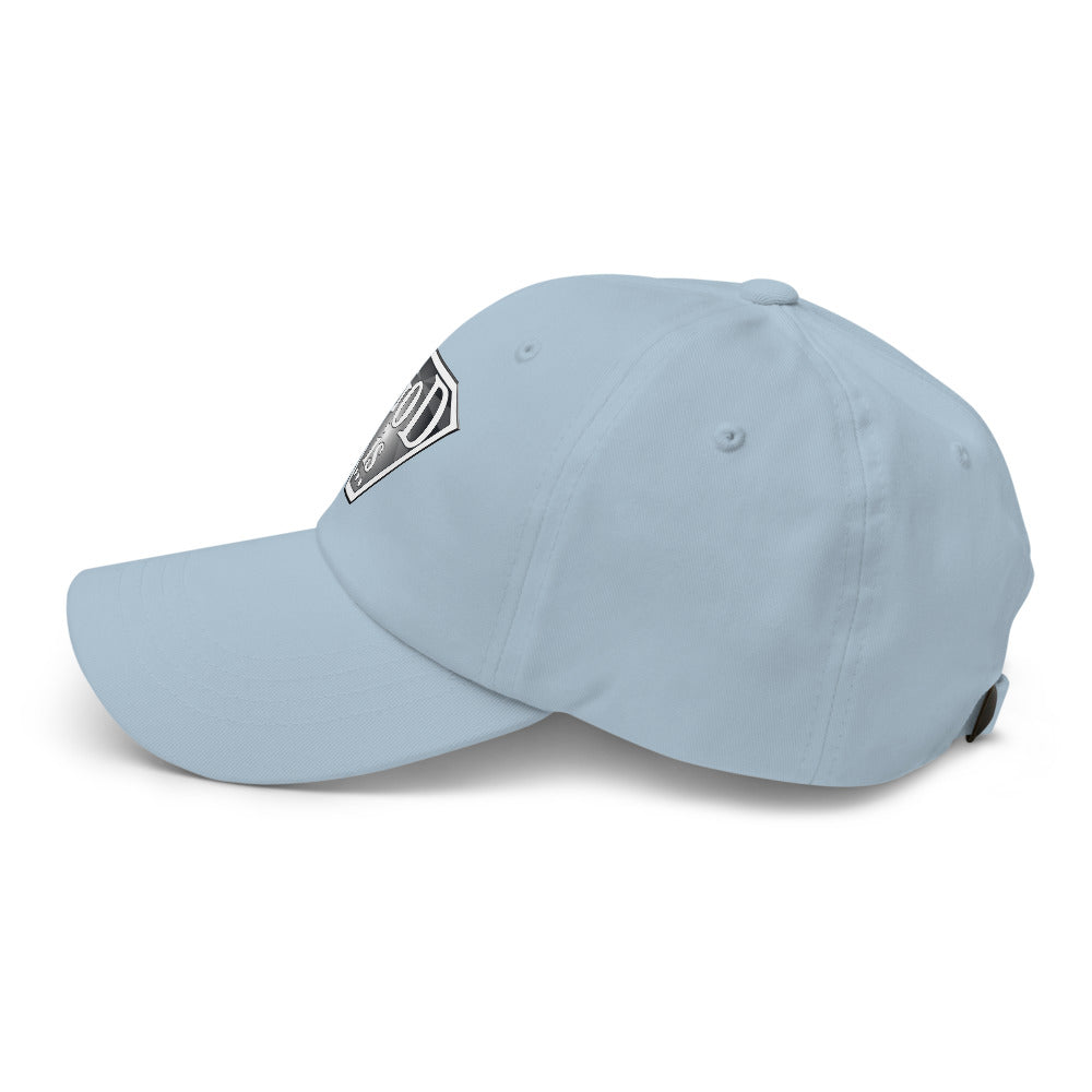 God Is Dad Hat in light blue