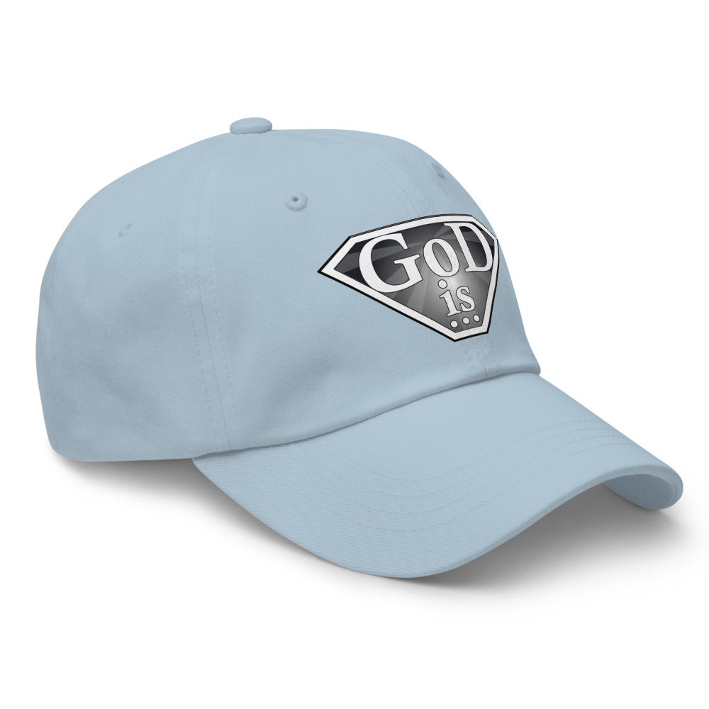God Is Dad Hat in light blue