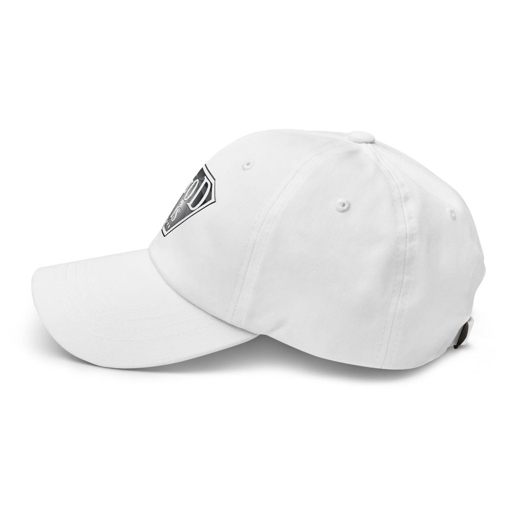 God Is Dad Hat in white