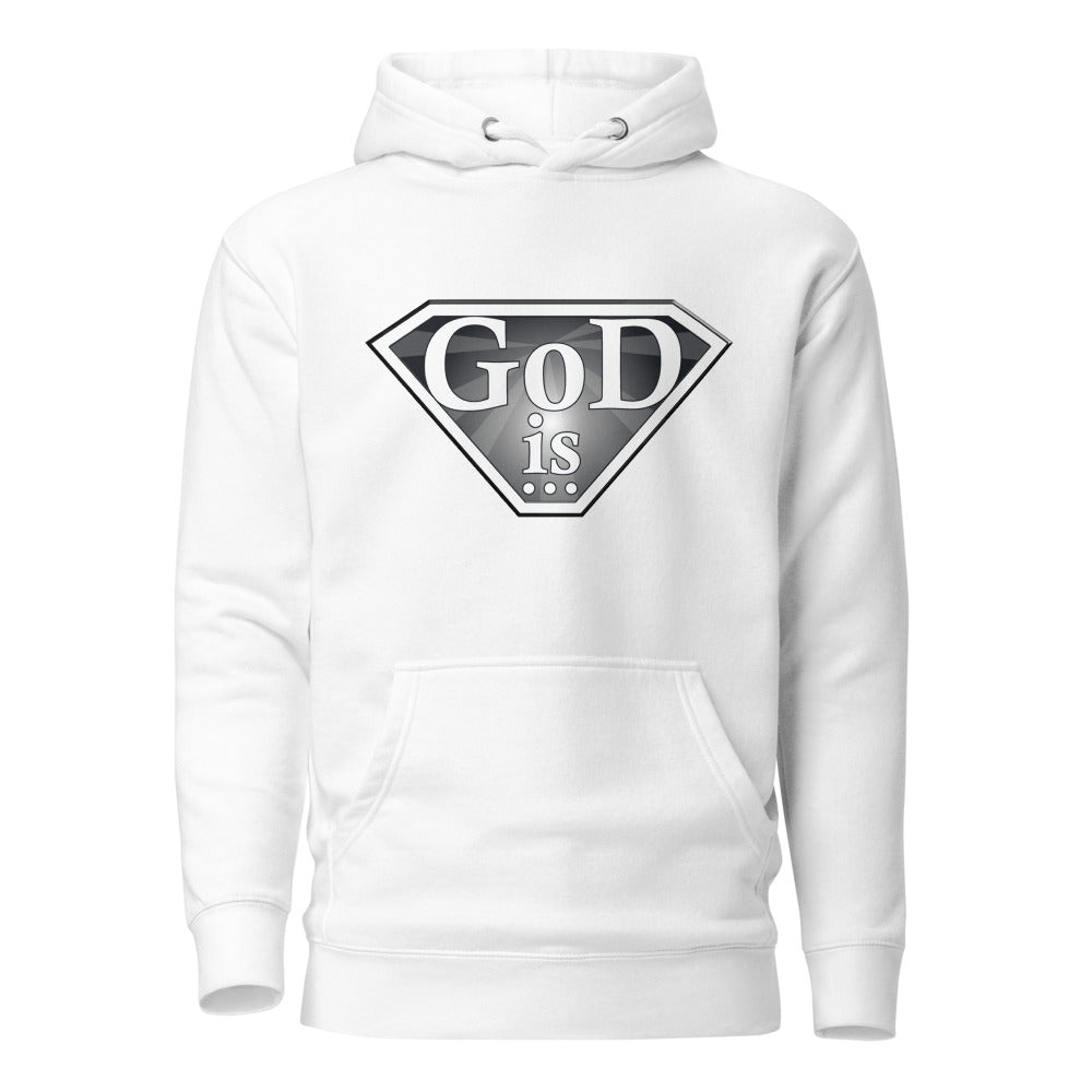 God Is premium hoodie in white