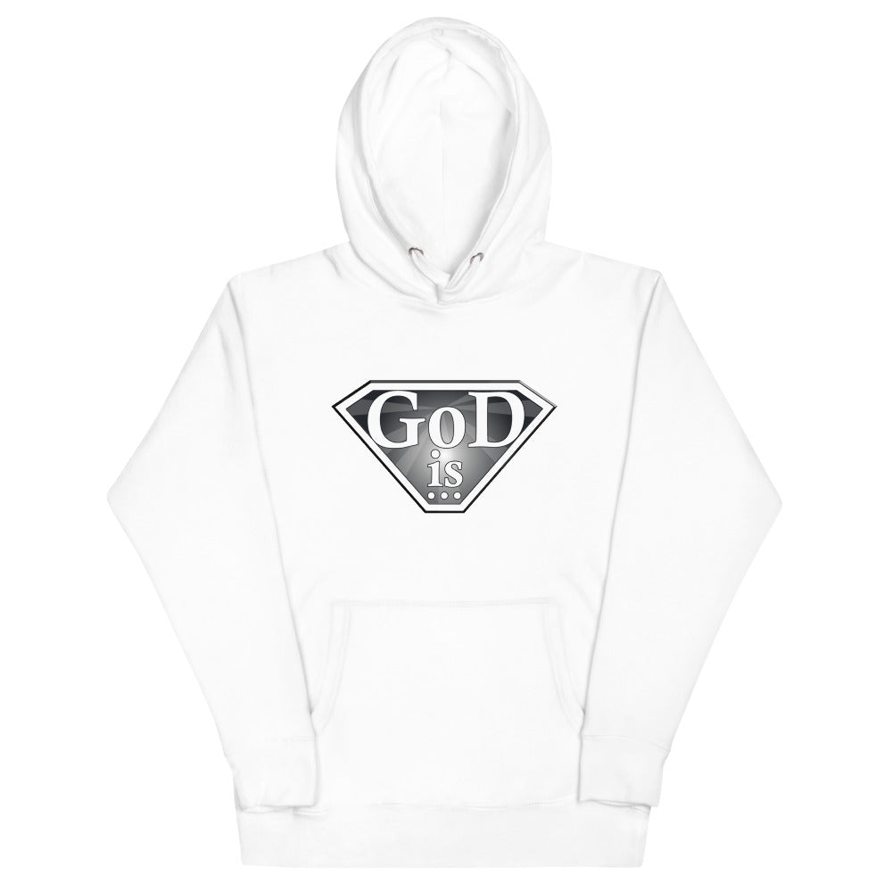 God Is premium hoodie in white