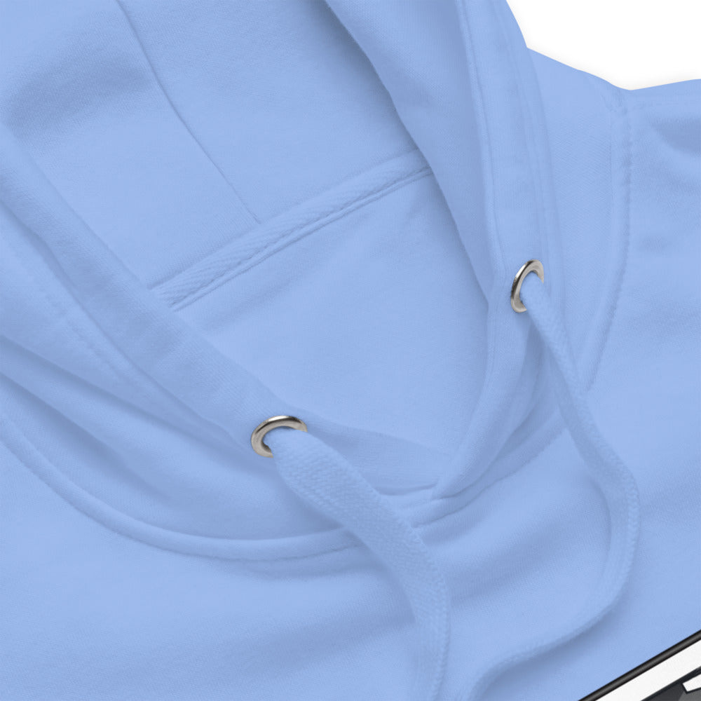 God Is Premium Hoodie in light blue
