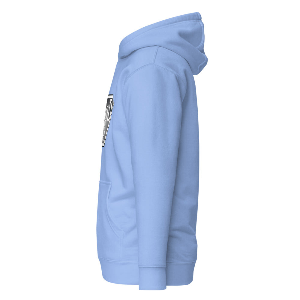 God Is Premium Hoodie in light blue